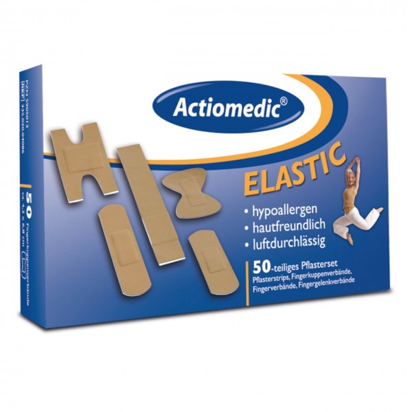 ELASTIC Pflaster-Set Spezialverbände 50-tlg. - Actiomedic®