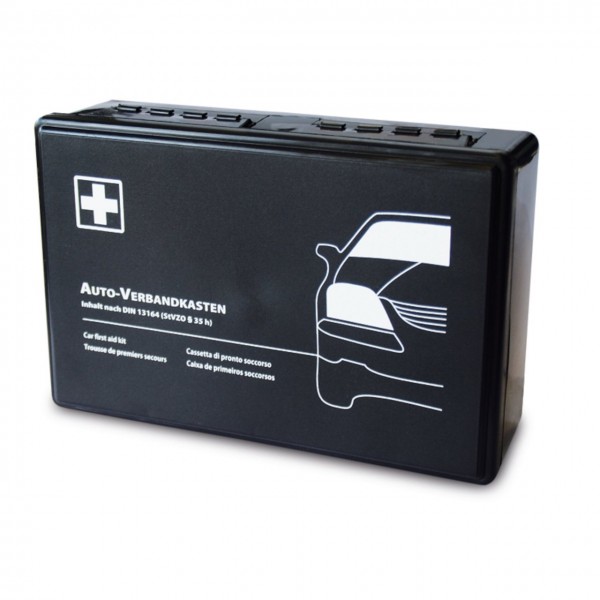 Kfz-Kasten schwarz mit DIN-Füllung 13 164 : 2014