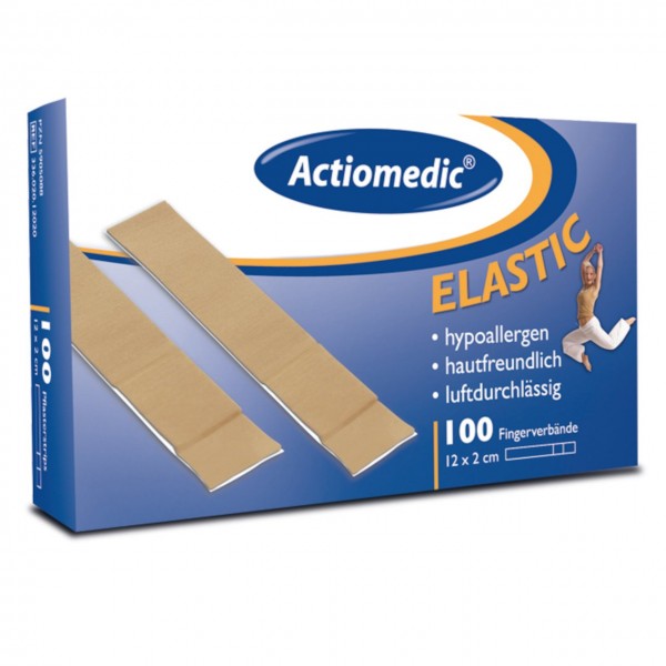 ELASTIC Fingerverband hautfarben 12 x 3 cm, hautfarben - Actiomedic®