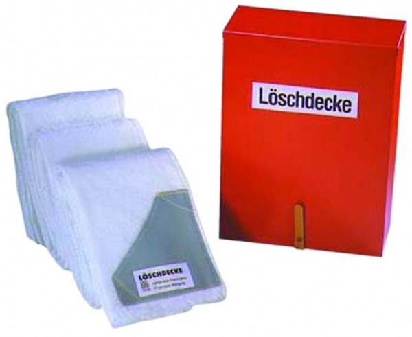 Feuerlöschdecke + Löschdeckenbehälter