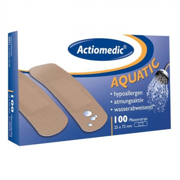 Actiomedic Aquatic Pflasterstrips 25 x 72 mm