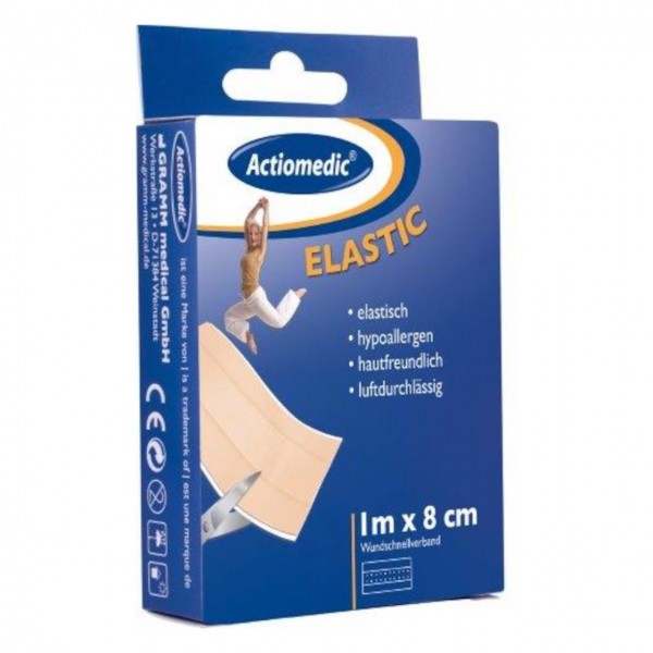 Actiomedic Elastic Wundschnellverband 1 m x 8 cm